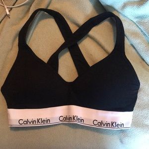 calvin klein sports bra
